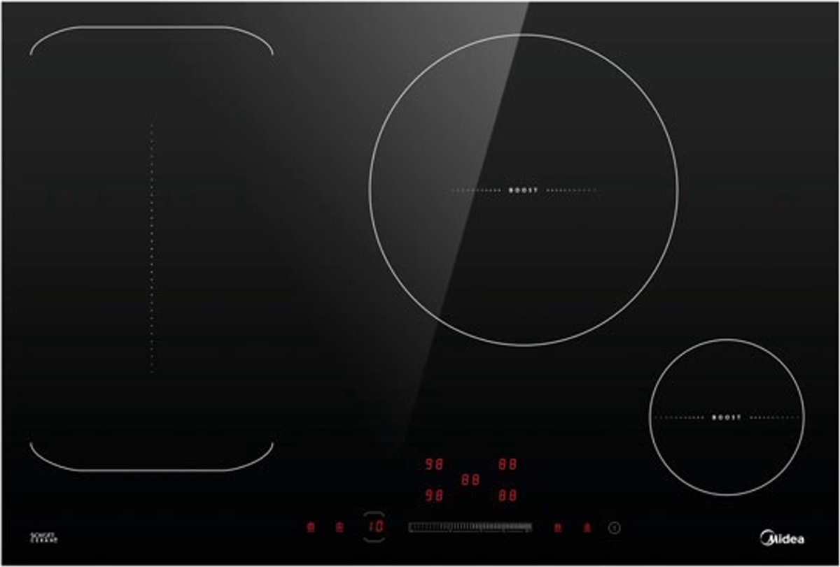 Midea KI800IX kookplaat Zwart Ingebouwd 52 cm Inductiekookplaat zones 4 zone(s)