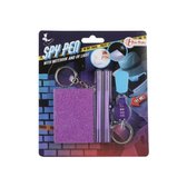 Toi-Toys Spy Pen Geheim Notitieboekje + 2 Pennen en Lampje - Speelgoed - Kinderen - Kids speelgoed