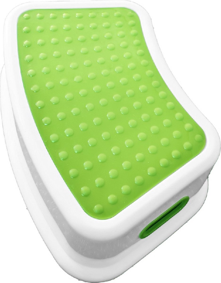 Opstapje - Max 100kg - groen - antislip krukje - 32x24x18CM - wc krukje - kinder opstapjes - wc trainer - wc kinderhulp - toilet trainer - huishoudtrap - opstapje - kruk - opstapkrukje - baby opstapje - Veilig - keuken opstapje - Trapje
