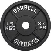 Standard Barbell Gewichtsschijf 15KG - Halterschijven 50mm - Gewichtsplaat - Weight Plate - Halterschijf
