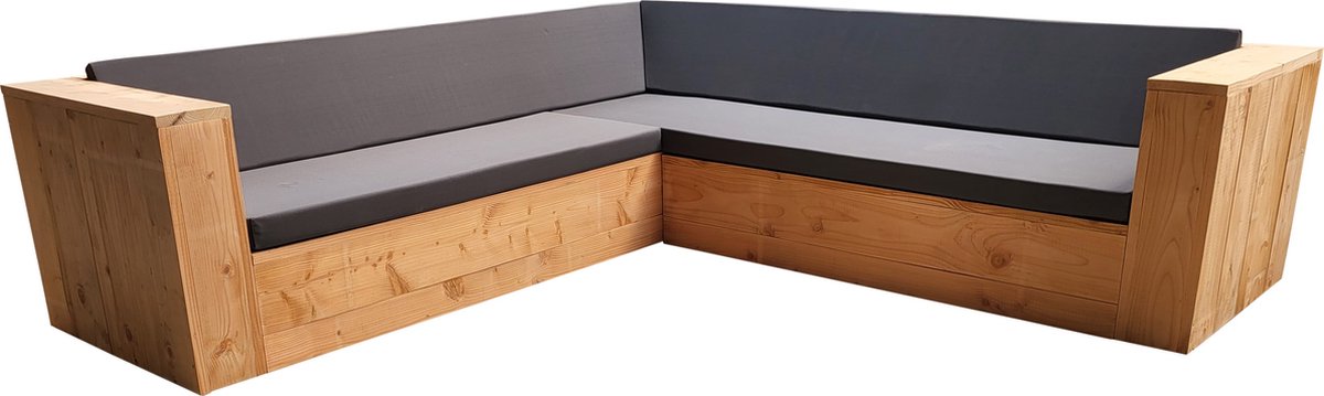 Houten loungeset van Wood4you in douglashout, 250cm bij 250cm.