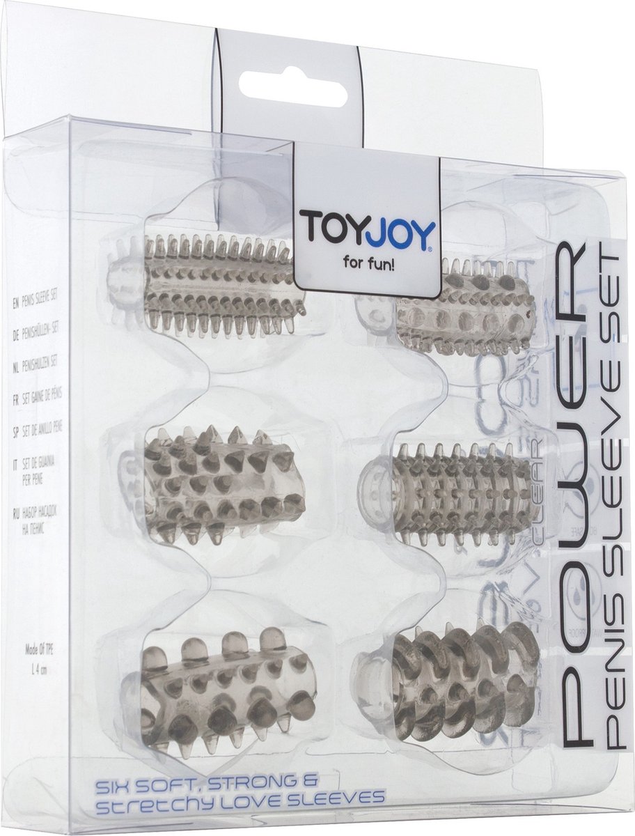 Goedkoopste ToyJoy Power Penis Sleeve Set - Zwart