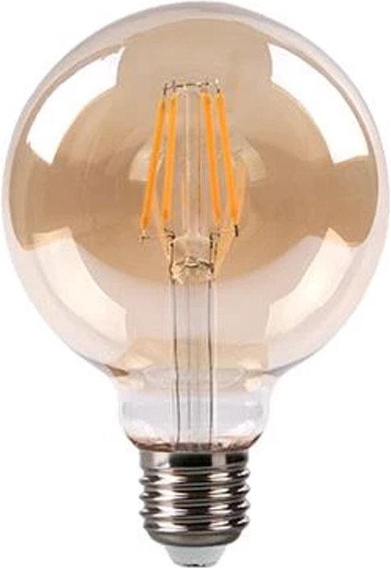 LED Filament lamp 6W | G80 | 3-step Dimbaar | E27 | 2700K - Warm wit