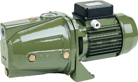 Groene zelfaanzuigende waterpomp M400-CT met zwarte motor.
