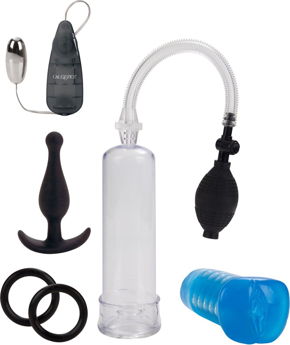 Goedkoopste CalExotics - His Ultimate Sta-Hard Kit - Pumps Sets Grijs