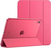 Tablet Hoes geschikt voor de iPad 10 (10,9 inch, model 2022, 10e generatie), Dunne Stand Harde Achterkant Beschermhoes (Roze)