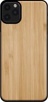 Smartphonica Telefoonhoesje voor iPhone 11 Pro Max met houten look - backcover bamboo kunsthout hoesje - Bruin / Kunsthout;TPU / Back Cover geschikt voor Apple iPhone 11 Pro Max
