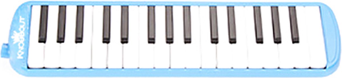 WK Knobbout Melodica -Hoog kwaliteit koper Reed-32 toetsen-Inclusief accessoires- Professionele studie-met tas-blauw-Roestvrij staal bordmateriaal-blaasinstrument