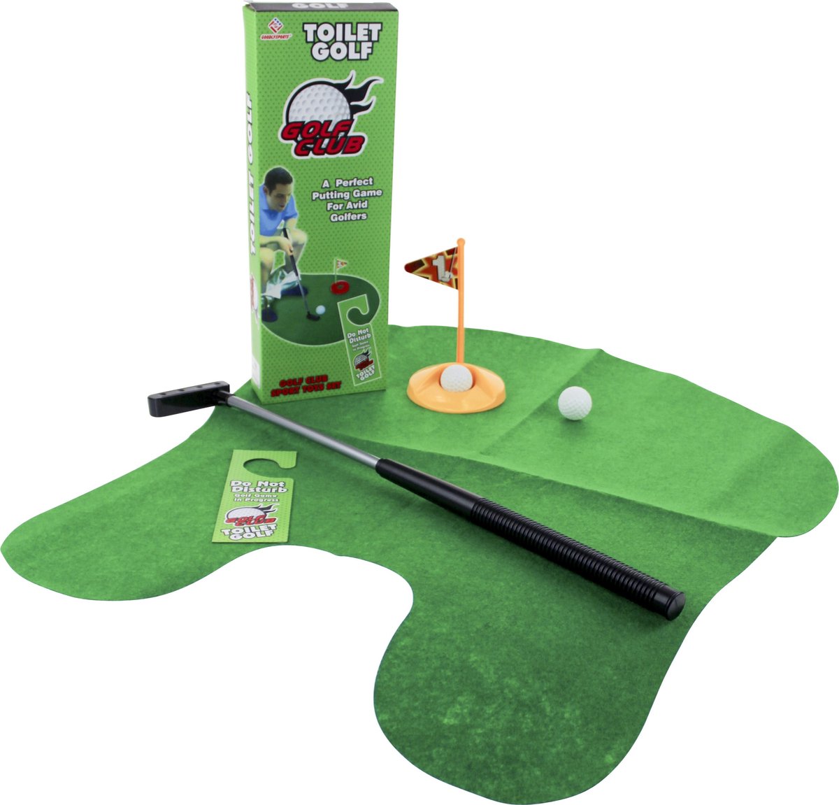 Toilet Golf Toy - Jeu de toilette Mini Golf Jouet - Ensemble de jeu