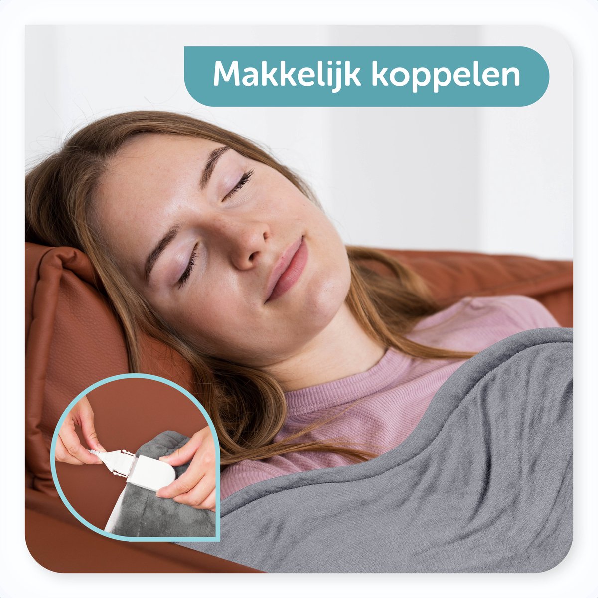 ForDig Elektrische Bovendeken – Warmtedeken - Verwarmingsdeken - 1 persoons – 6 warmtestanden – Timer – 160 x 120cm - Grijs – foto 8