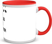 Akyol - tasse à café le meilleur sauveteur du monde - tasse à thé - rouge - Sauveteur - sauveteurs - le meilleur sauveteur du monde - natation - diplôme de natation - cadeau - cadeau - cadeau - cadeau - fête des pères - sauveteur - contenu 350 ML