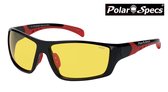 Polar Specs® Polariserende Nachtbril PS9026 – Black & Red – Polarized Nightdriving – Medium – Unisex