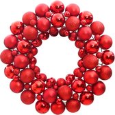 vidaXL-Couronne de Noël-45 cm-polystyrène-rouge