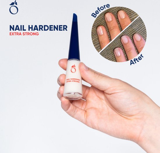 Herome 3-Pack Nagelverharder Extra Sterk en Base Coat - Nail Hardener Extra Strong- Nagelversterker voor Zwakke en Gevoelige Nagels - TFS Hars- en Tolueenvrij - 3*10ml