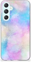 Telefoon Hoesje Geschikt voor Samsung Galaxy S23 FE Silicone Back Case Watercolor Light