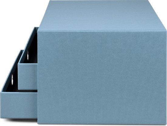 Rössler SOHO CD-ladebox, opbergbox voor laden, organizer met lade, opbergdoos, opslag en organisatie, (b x h x d): 143 x 158 x 261 mm, 1 stuk, kleur: bruin, cacao
