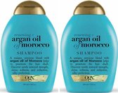Ogx Shampooing régénérant à l'huile d'argan marocaine, pour femme - 2 x 385 ml