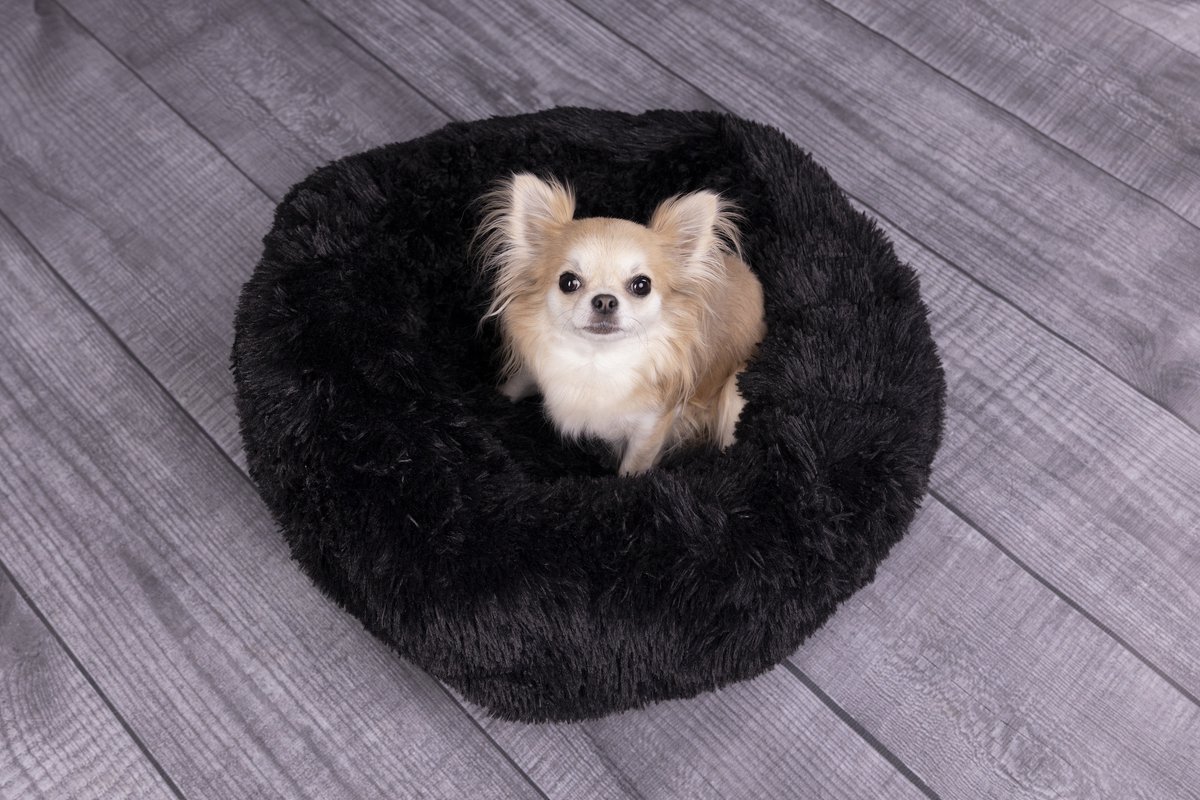 Bol.com Flamingo Krems - Mand Honden;katten - Mand Krems Rond Zwart 50cm - 1st - 123582 - 1st aanbieding