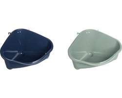 Flamingo Konijnentoilet Kapi - Knaagdiertoilet - Willekeurige kleur - 1 stuks - 35,5x24,5x18,5cm