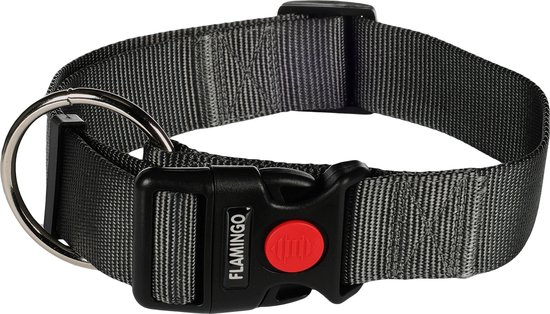 HALSBAND ZIGGI D.GRIJS XL 55-75CM 40