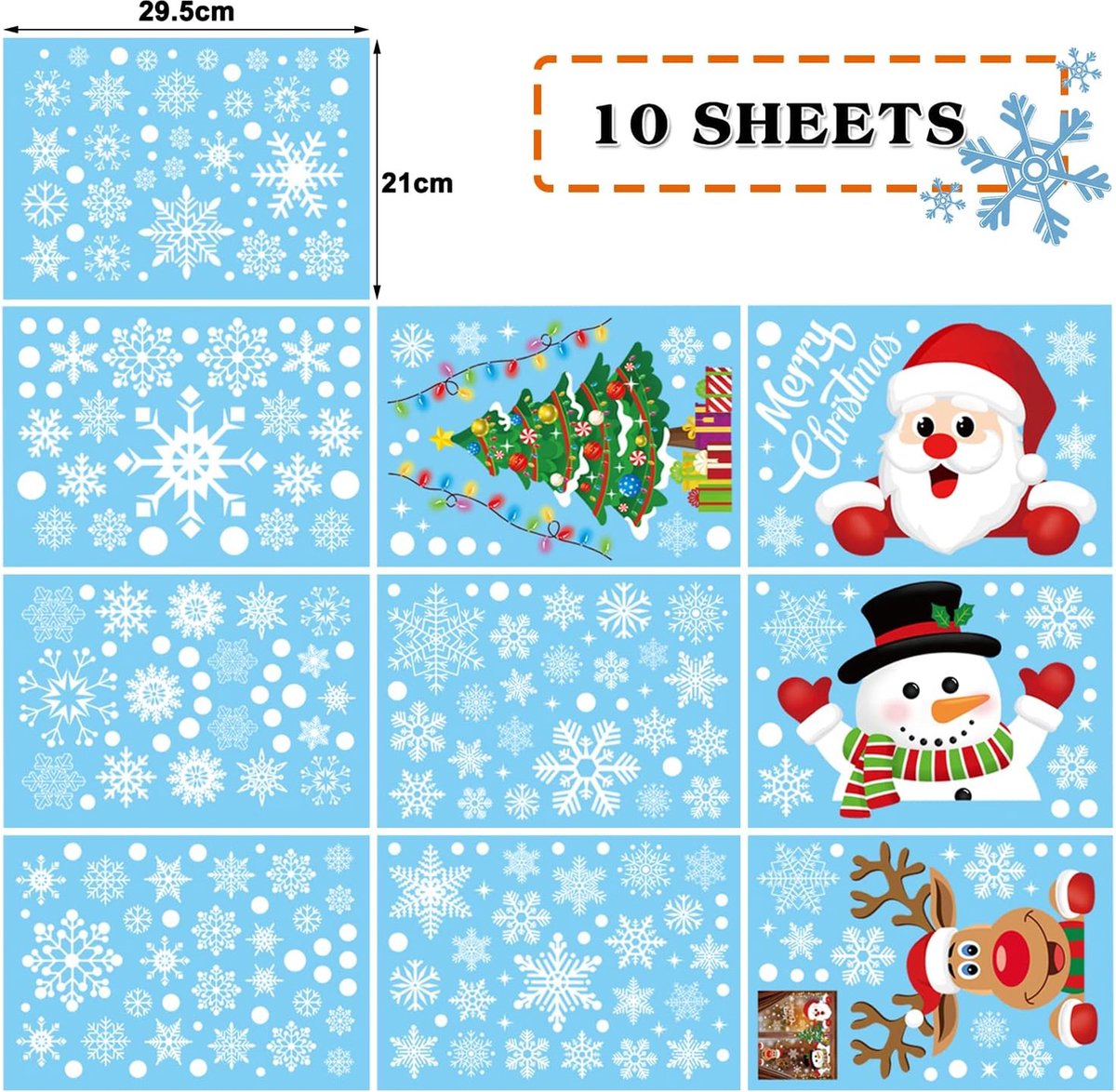 Décorations De Noël Comiques – Père Noël Et Renne Crasher De Fenêtre, Autocollants à Ventouse Pour Vitres