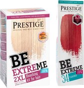 Prestige BeExtreme Semi-Permanente Roze Haarkleuring - Bleach kit & Flamingo Voordeelset