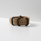 The Watch Lifestyle Store | Canvas horlogeband khaki 22 mm