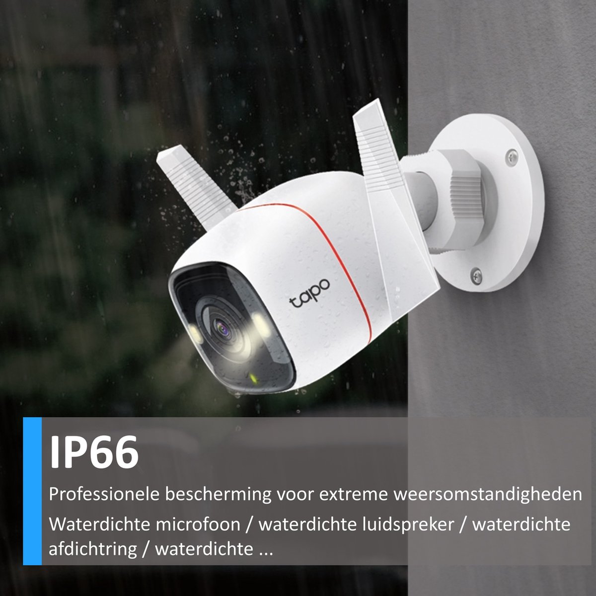Afbeelding 2 van Tapo C320WS Beveiligingscamera buiten - 2K QHD - IP66- WiFi Camera