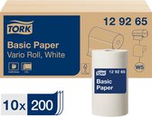 TORK 129265 Standaard papieren doekjes voor het W5-systeem met kleine rollen, 2-laags Aantal: 2000 stuk(s)