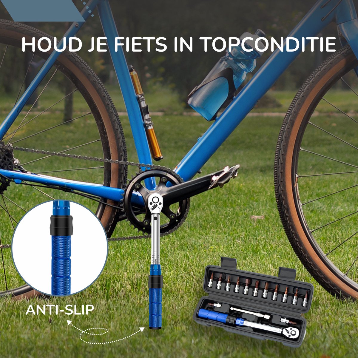 Clé dynamométrique 1/4 – 2-24 Nm – Outils pour vélo – 13 embouts et 1  rallonge