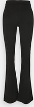 Legging flared met hoge taille | Zwart