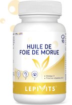Levertraan 400mg | 90 capsules | Groei & Immuniteit | Omega 3 + Vitamine A & D | Vrij Van Zware Metalen | Gemaakt in België | LEPIVITS