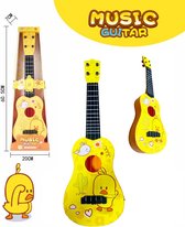 Music Guitar Chick - 4 snaren - 54CM - speelgoedgitaar - Keukentje - Duck - kindergitaar vanaf 3 jaar