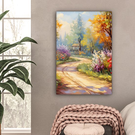 Tableau paysage 40x60 cm - Décoration campagne - Décoration murale chambre - Tableau Fleurs - Tableau cuisine nature - Photo sur toile - Tableau cuisine décoration maison - Toile art