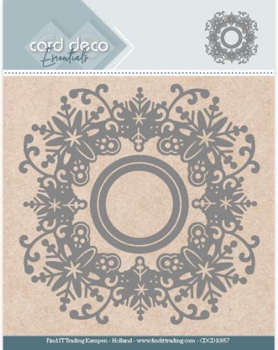 Card Deco Essentials Aperture Dies - Snowflake Round