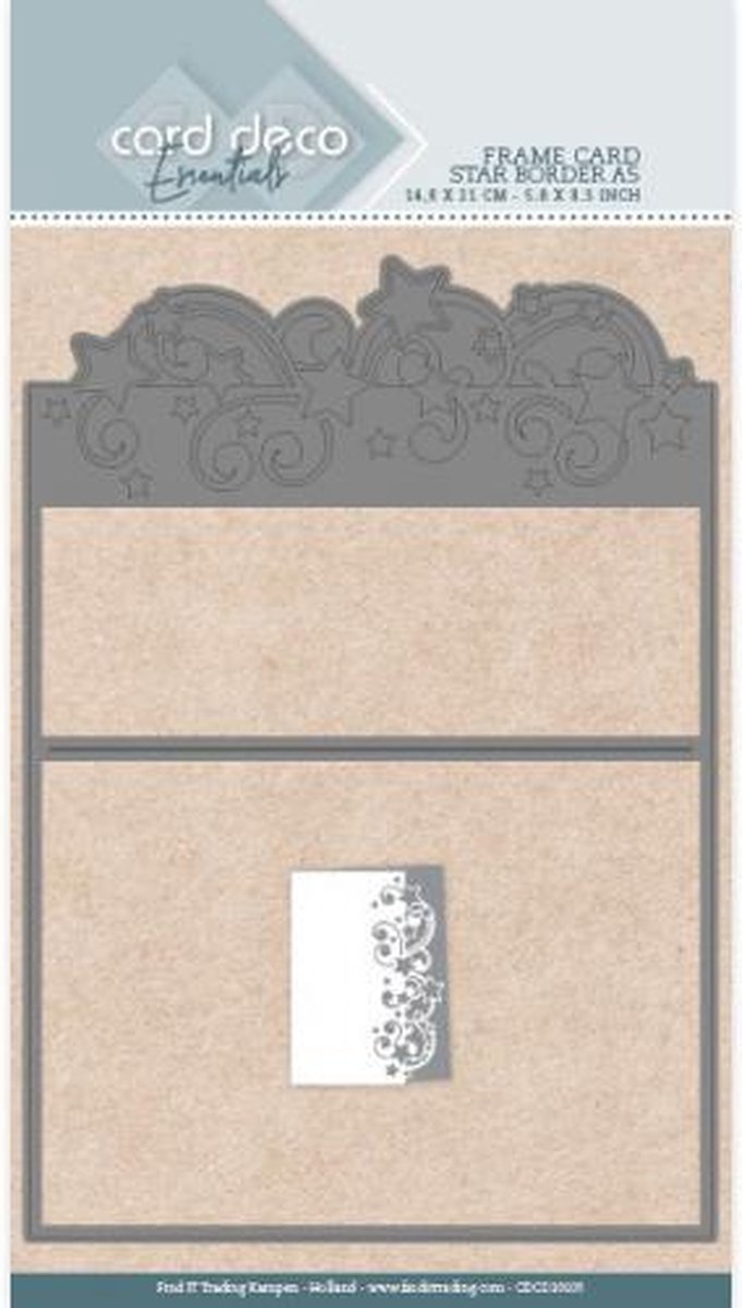 Card Deco Essentials Frame Dies - Star Border - A5