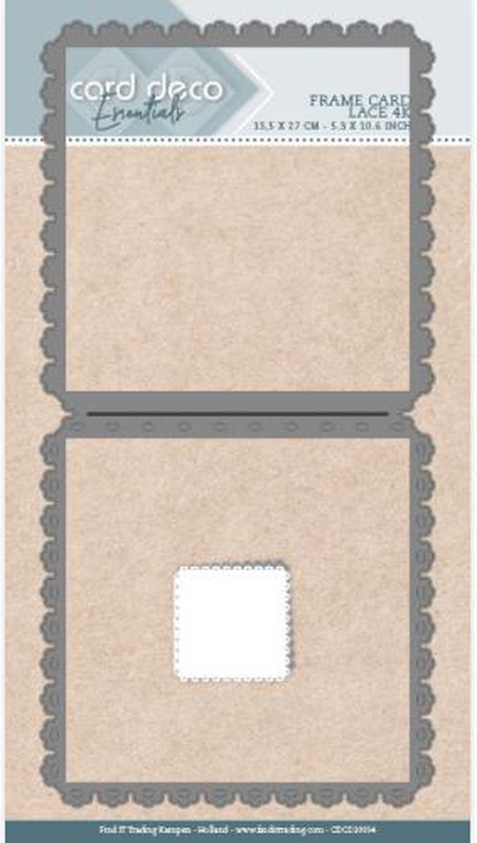 Card Deco Essentials Frame Dies - Lace - 4K