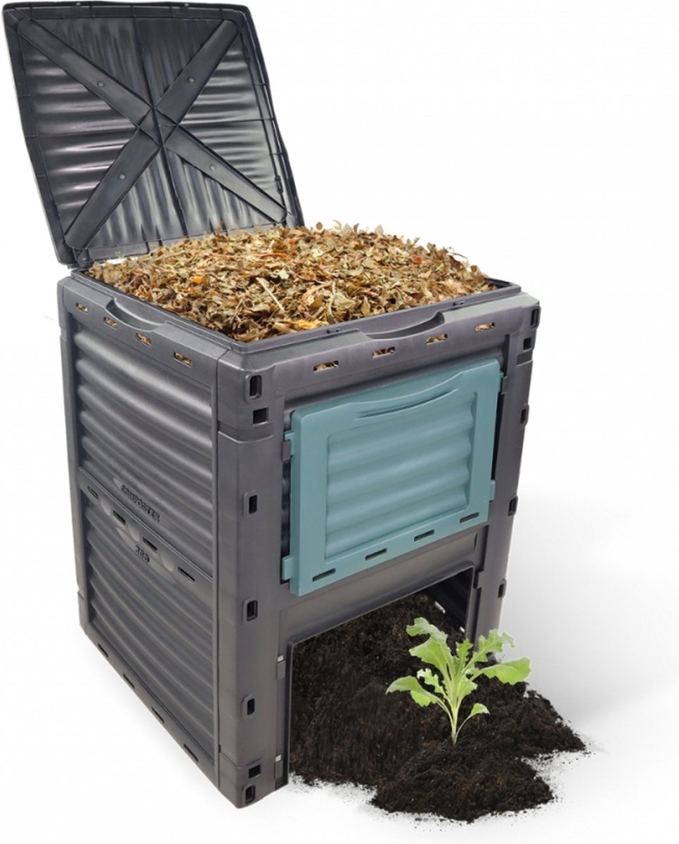 Mobiclinic BioBin Compostvat - Afvaltransformator - Voor tuin - Zonder gereedschap - Milieuvriendelijk - 300 liter