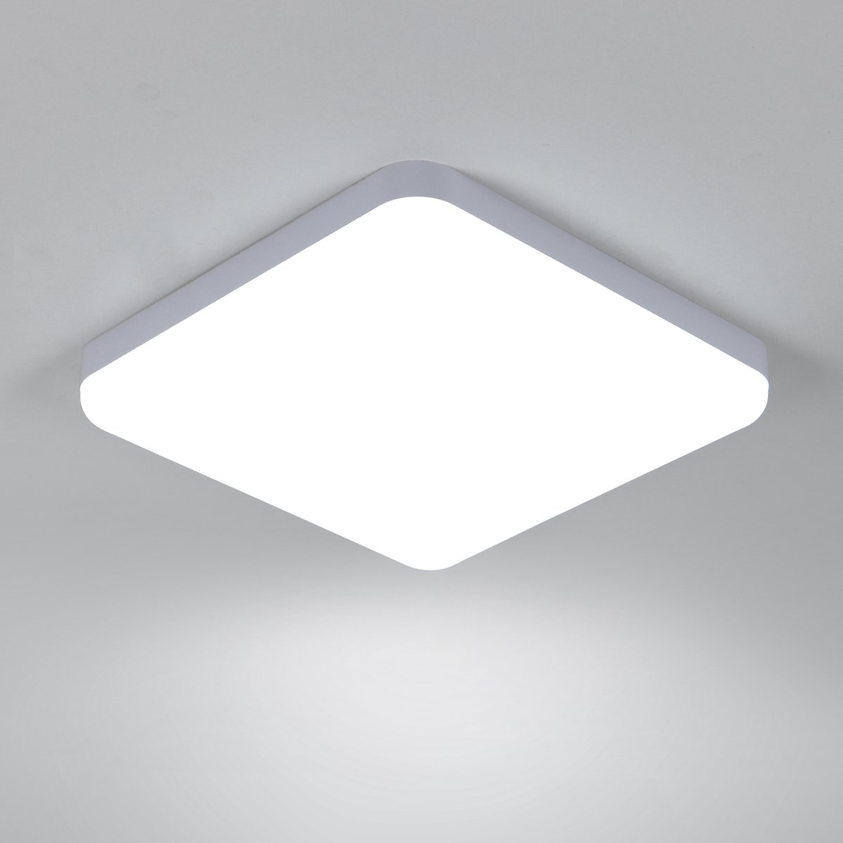 LED Plafondlamp - Ø25cm - Medium - LED - 32W - IP54 - 6500K - Koel wit Licht - Geschikt voor woonkamer, eetkamer, slaapkamer, keuken en badkamer