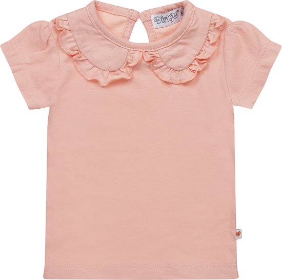 Dirkje R-SMILE Meisjes T-shirt - Pink - Maat 62