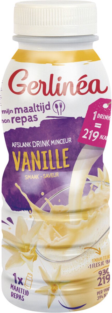 Gerlinea Drinkmaaltijd Vanille - 8 x 236 ml - Voordeelverpakking