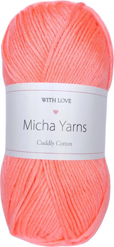 Micha Yarns - 80% katoen 20% acryl garen - 5 bollen - 5 x 100gram - 200 meter per bol - Licht Roze (007)