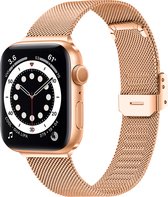Milanees horlogeband voor apple watch rose pink 38/40/41mm 2/3/4/5/6/7/8/SE