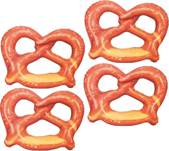 Lot De 5 Ballons Bretzel Gonflables – 38 Cm – Décorations De Fête Oktoberfest, Noël, Anniversaire – PVC - 5