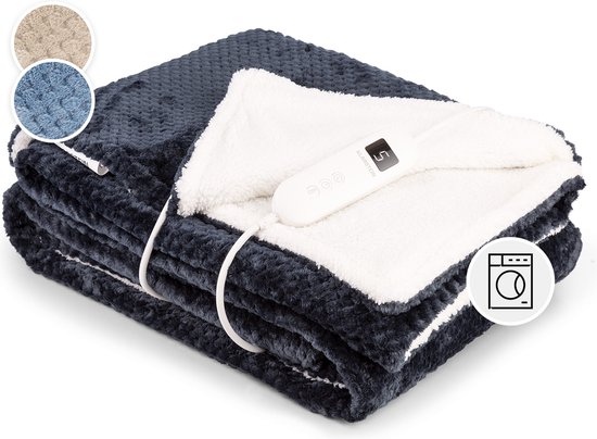 Klarstein XL Elektrische knuffeldeken - Elektrisch deken met  automatische... | bol