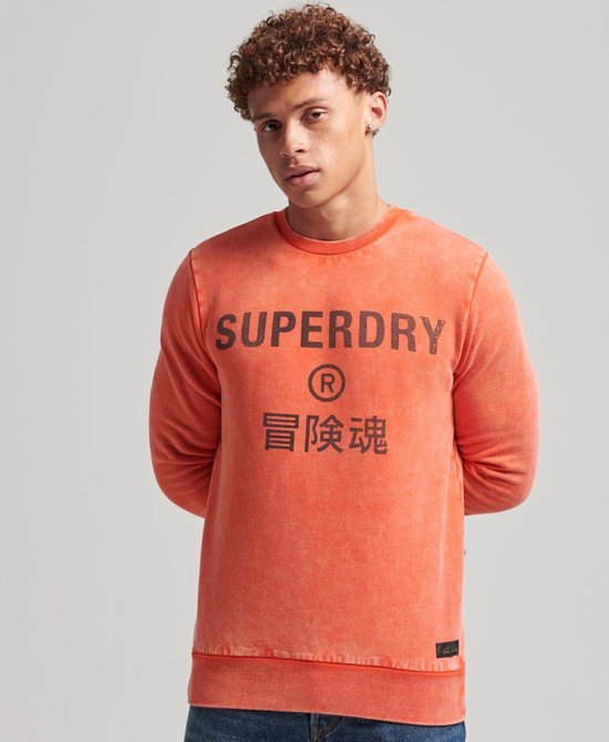 Superdry Vintage Corp Logo Sweatshirt Oranje L Man