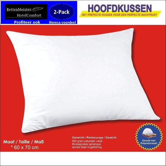 Mörgenn Comfort Hoofdkussen Set 60x70 - 2 stuks | Gespreid betalen