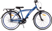 AMIGO Roady Vélo pour enfants - Vélo pour garçons de 24 pouces - 3 vitesses - avec suspension avant et frein à rétropédalage - Blauw