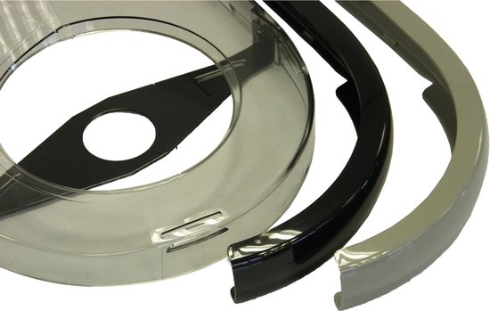 Kettingscherm Axa Scope 2 46-48T - lichtgrijs met zwarte rand (winkelverpakking) — afbeelding 4