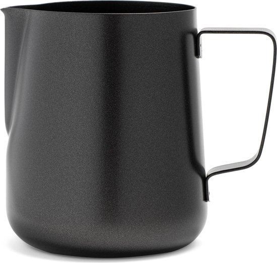 Pot à lait - 350ml - latte art - acier inoxydable - noir - pot à